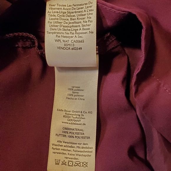 Eddie Bauer Lightweight Jacket Removable Hood Many Pockets - Picture 11 of 12